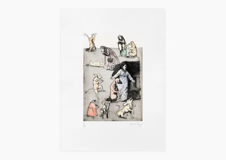 Incisione Rego - Old Mother Hubbard I