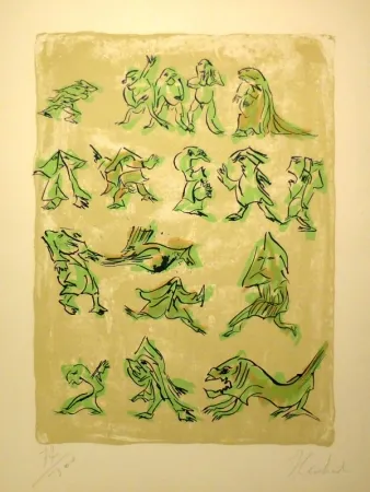 Litografia Reinhoud - 17 Pour