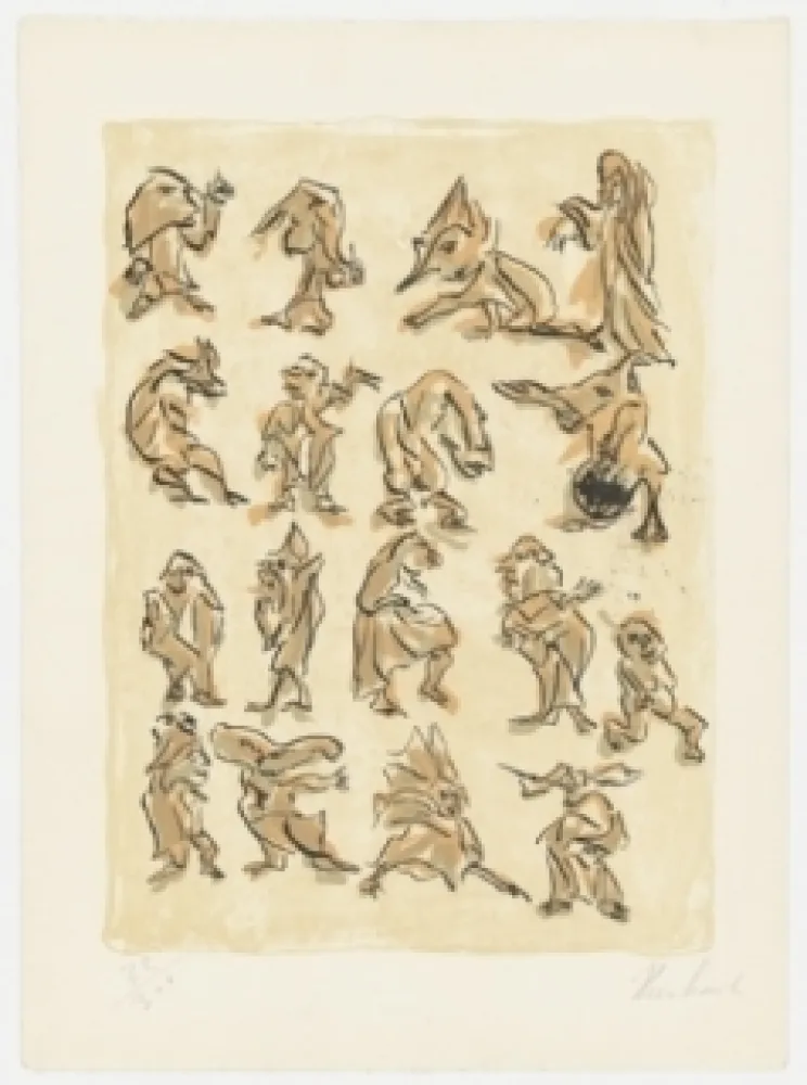 Litografia Reinhoud - 17 pour