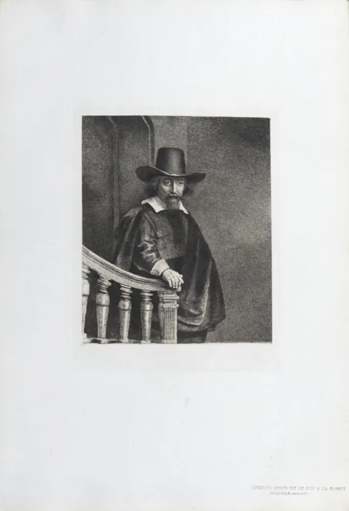 Rotocalcografia Rembrandt - Ephraim Bonus dit Le Juif à la Rampe