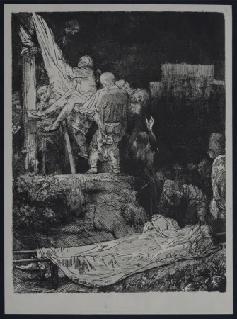 Rotocalcografia Rembrandt - La descente de croix aux flambeaux