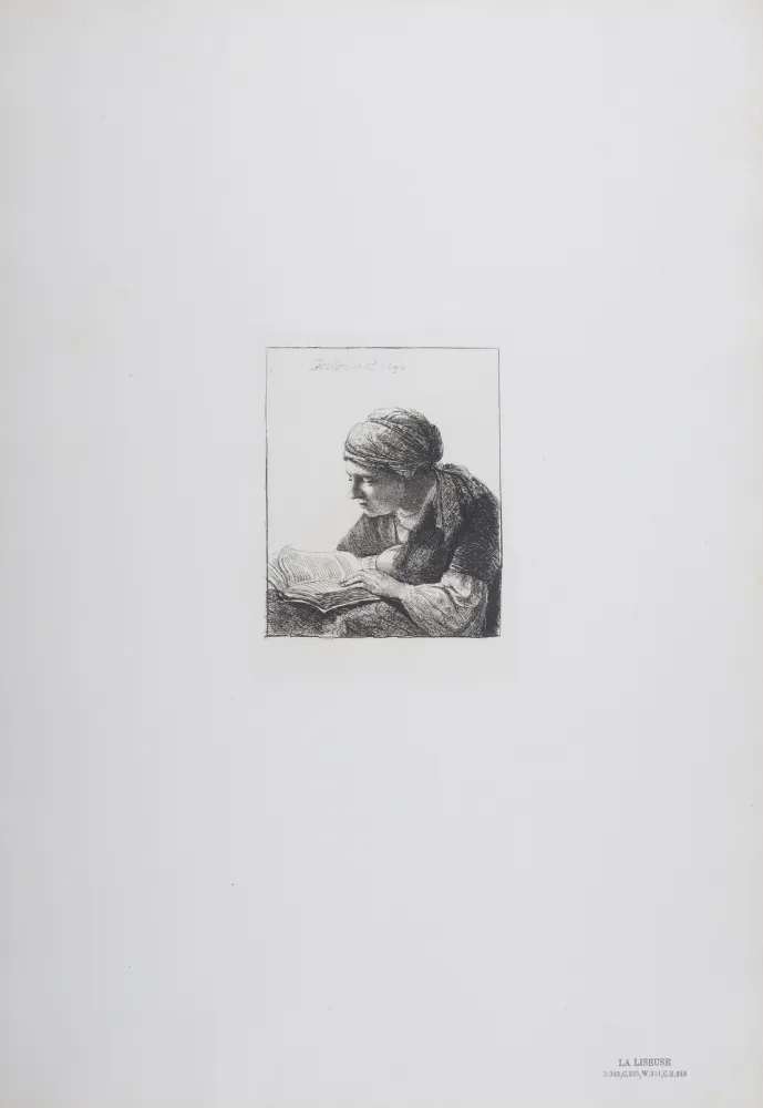 Rotocalcografia Rembrandt - La Liseuse