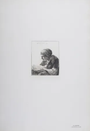 Rotocalcografia Rembrandt - La Liseuse
