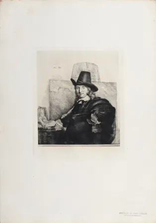 Rotocalcografia Rembrandt - Portrait de Jean Asselyn