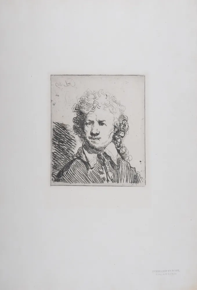 Rotocalcografia Rembrandt - Rembrandt en buste