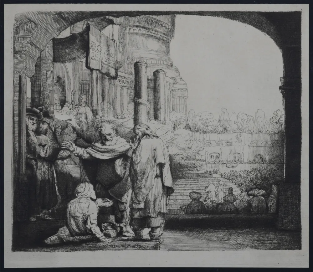 Rotocalcografia Rembrandt - Saint Pierre guérissant le paralytique