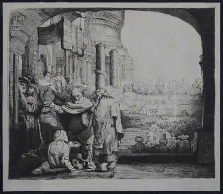 Rotocalcografia Rembrandt - Saint Pierre guérissant le paralytique