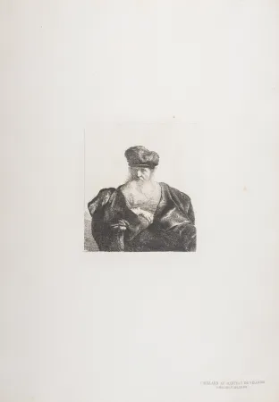 Rotocalcografia Rembrandt - Vieillard au manteau de velours