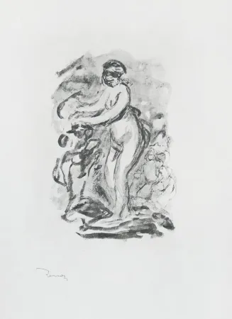 Non Tecnico Renoir - Femme au cep de vigne, I Variante (Woman by the Grapevine, First Variant)