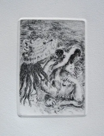 Incisione Renoir - Le chapeau épinglé