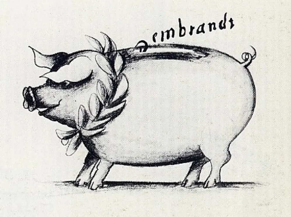 Incisione Reuterswärd - Tirelire