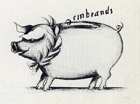 Incisione Reuterswärd - Tirelire