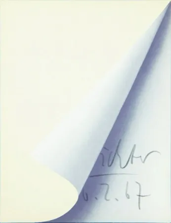 Litografia Richter - Blattecke (Cantz 11)