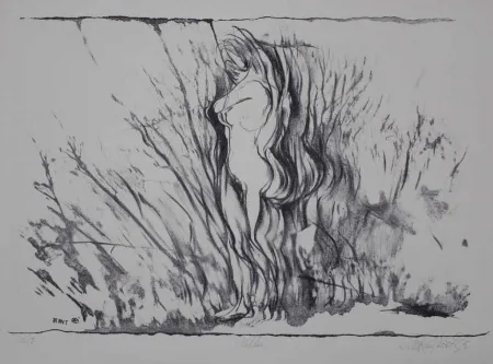 Litografia Rickert - Mädchen