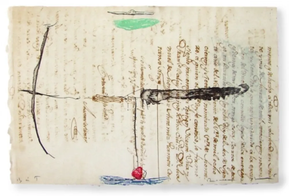 Acquaforte E Acquatinta Riera I Arago - Airplane with Red Tail