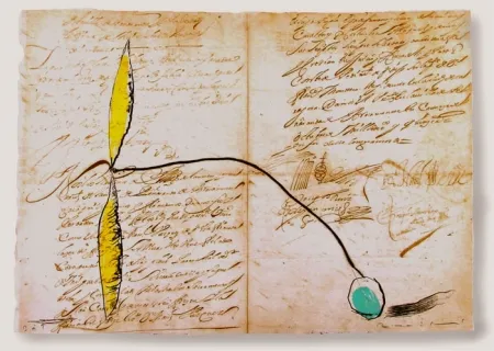 Acquaforte E Acquatinta Riera I Arago - Airplane with Yellow Propeller