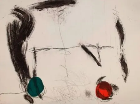 Incisione Riera I Aragó - Avió amb guixat negre