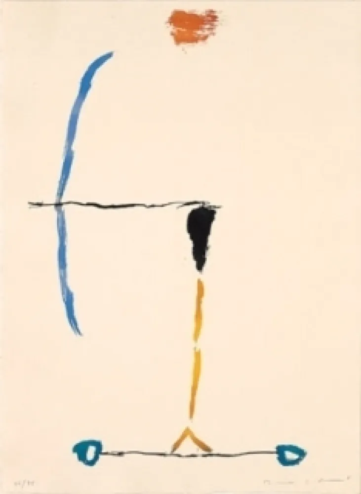 Incisione Riera I Aragó - Avió arc blau 