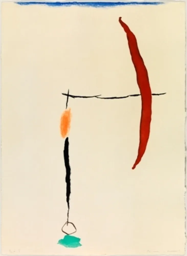 Incisione Riera I Aragó - Avión en ángulo con amarillo 