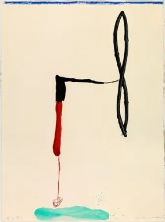 Incisione Riera I Aragó - Avión en ángulo sobre agua