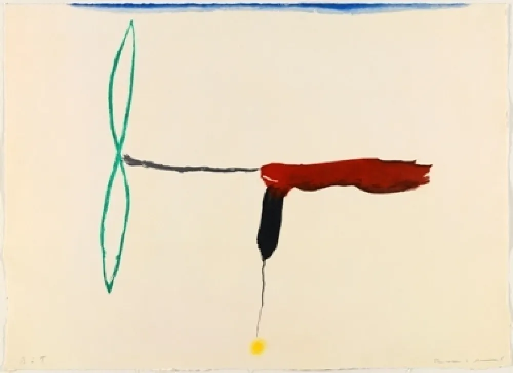 Incisione Riera I Aragó - Avión hélice verde