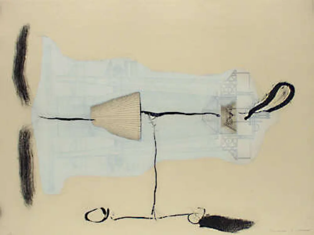 Acquatinta Riera I Aragó - Blatt 17 aus Portofolio 19 máquines