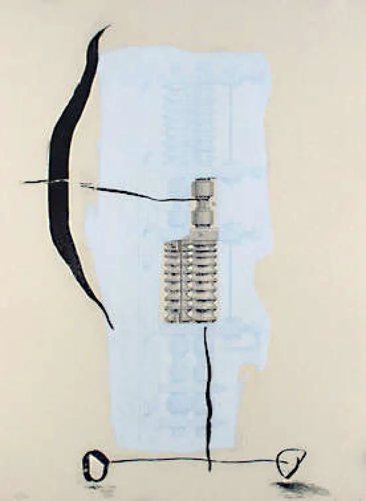 Acquatinta Riera I Aragó - Blatt 19 aus Portofolio 19 máquines