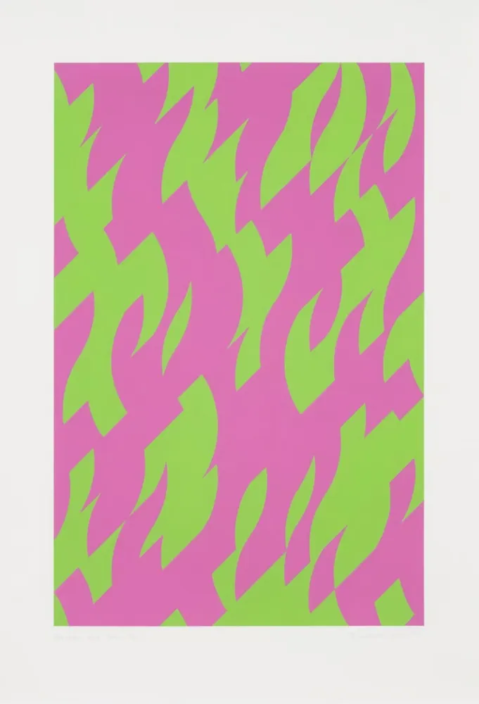 Serigrafia Riley - Magenta and Green