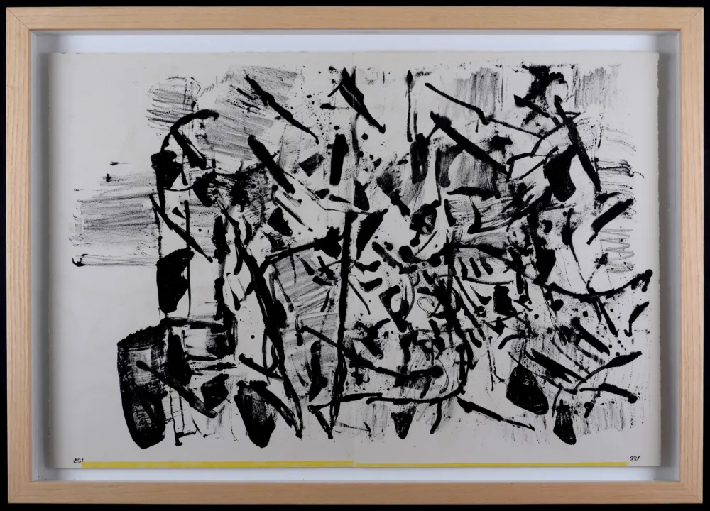 Litografia Riopelle - 1 Cent Life, 1964 - Hand-signed & framed