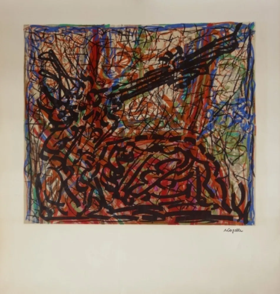 Litografia Riopelle - Composition