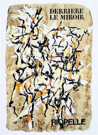 Libro Illustrato Riopelle - Derrière le Miroir n° 160. RIOPELLE. 9 LITHOGRAPHIES ORIGINALES. juin 1966.