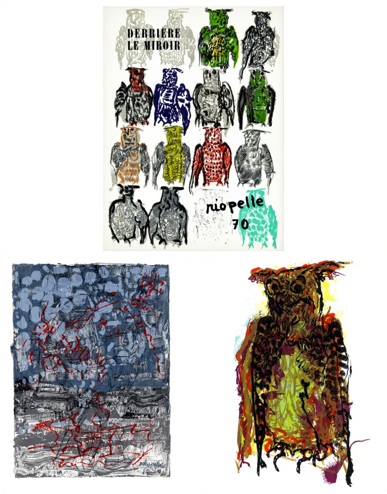 Libro Illustrato Riopelle - DERRIÈRE LE MIROIR N°185. RIOPELLE 70. 5 LITHOGRAPHIES ORIGINALES (1970).