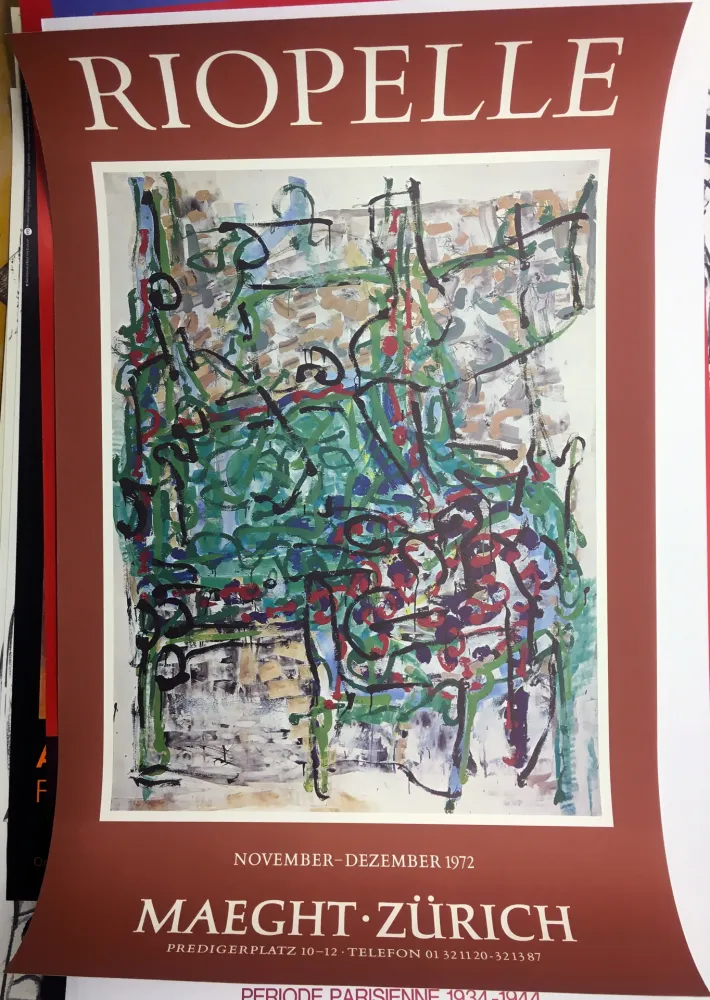 Manifesti Riopelle - RIOPELLE 72 : Exposition à la Galerie Maeght à Zürich en 1972.
