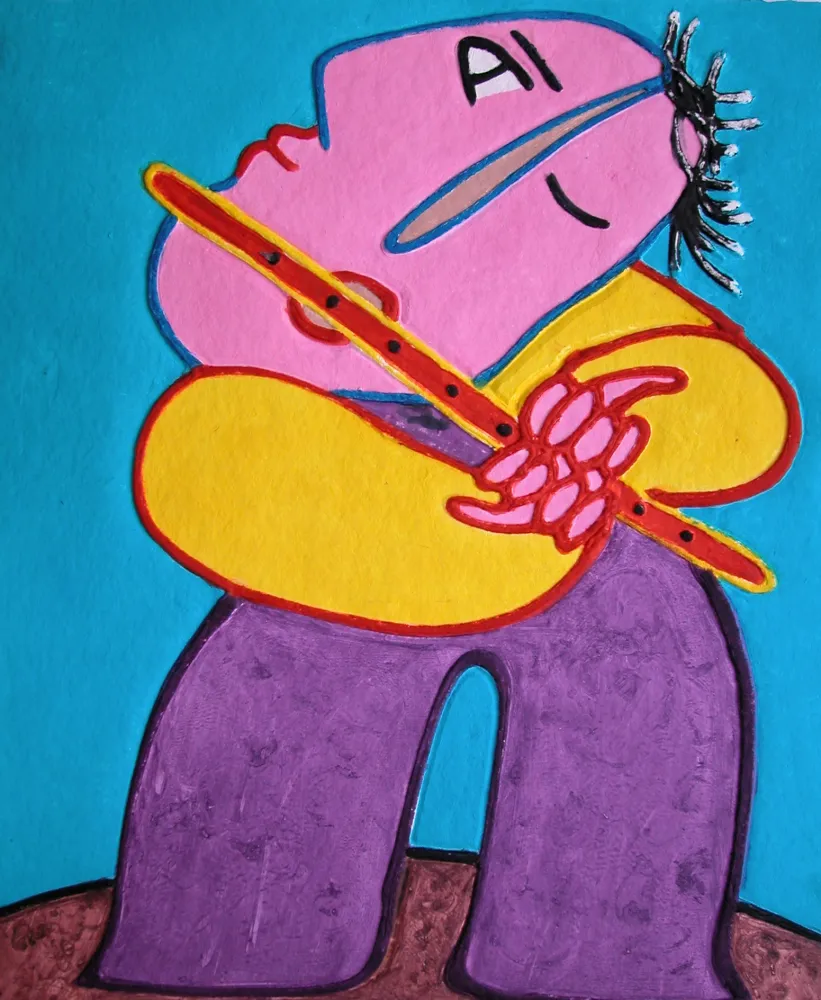 Incisione Ripolles - Le flutiste