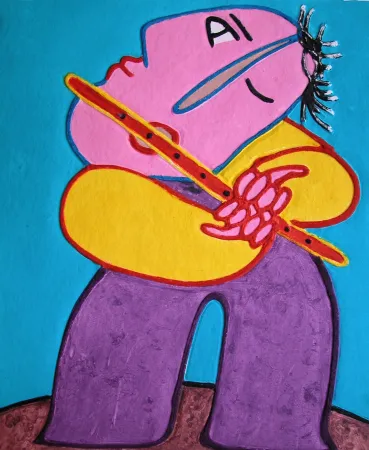 Incisione Ripolles - Le flutiste