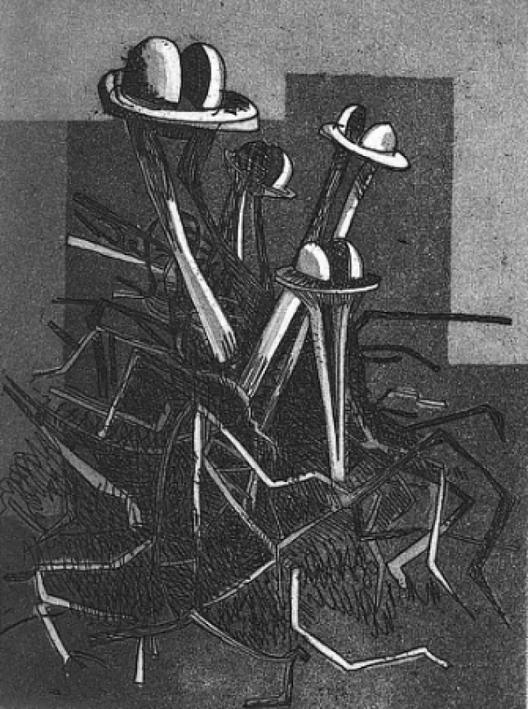 Incisione Roccamonte - I fiori del deserto