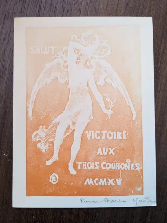 Non Tecnico Roche - Salut victoire aux trois courones (greeting card for 1915)