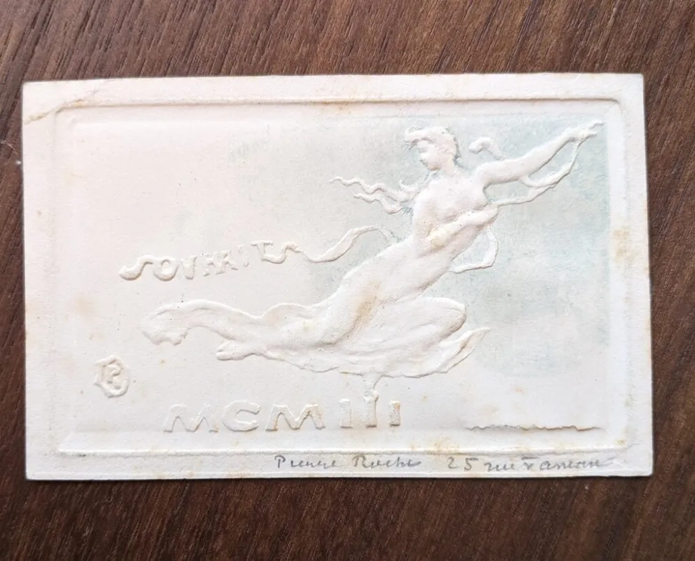 Non Tecnico Roche - Souhaits (greeting card for new year, 1903)