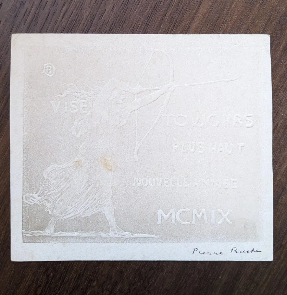 Non Tecnico Roche - Vise toujours plus haut... (new year's greeting card)