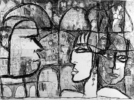 Acquaforte Rognoni - Genova, via Gramsci