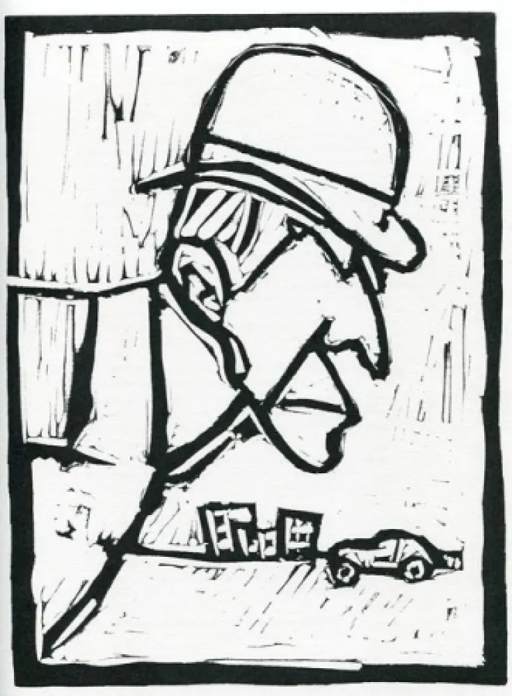 Linoincisione Rognoni - Senza titolo