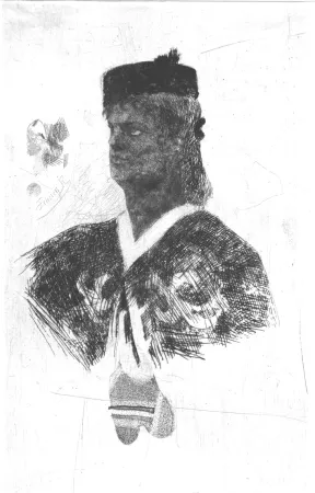 Acquaforte Rops - La femme au boléro