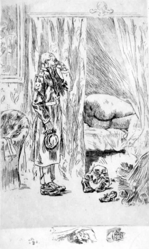 Acquaforte Rops - Ma golonelle!