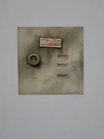 Acquaforte E Acquatinta Rösel - Die Fahrkarte wurde angerissen