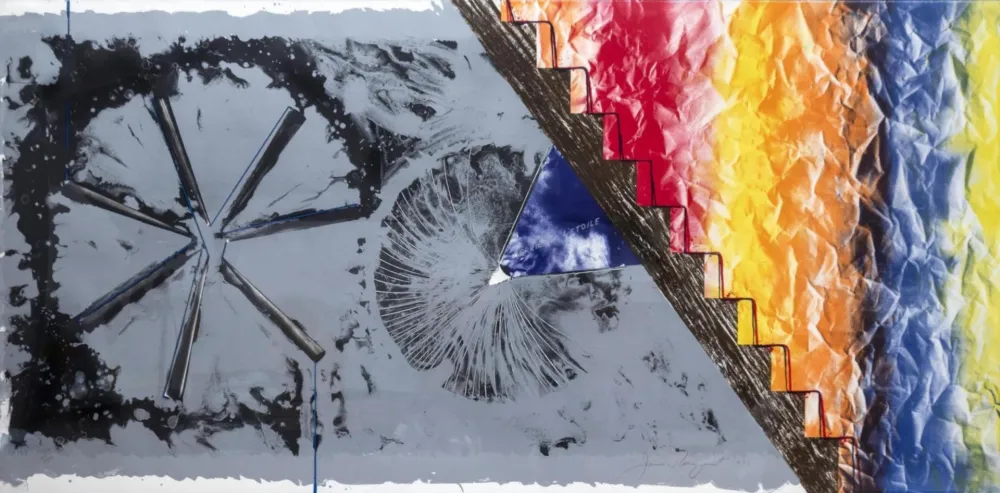 Litografia Rosenquist - Derriere L'Etoile