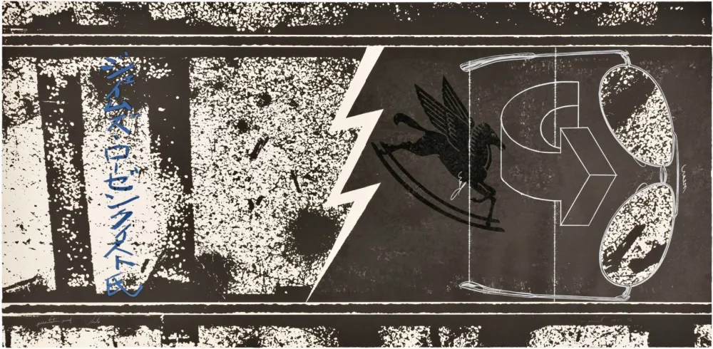 Litografia Rosenquist - Rails