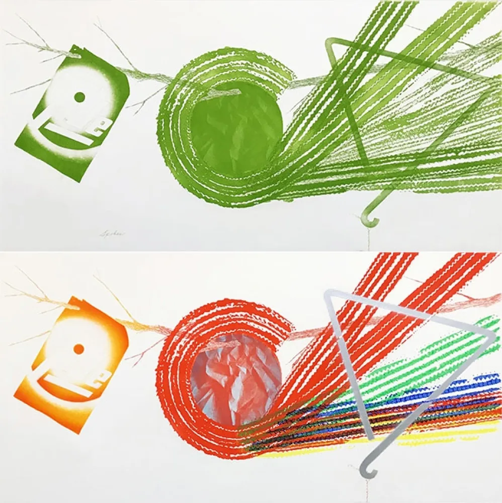 Acquaforte E Acquatinta Rosenquist - SPOKES AND SPOKES: 2 STATE