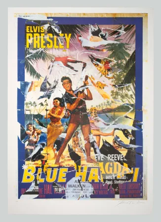 Serigrafia Rotella - Blue Hawaii