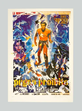 Serigrafia Rotella - Pugno proibito