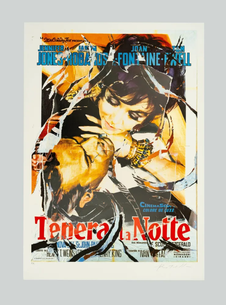 Serigrafia Rotella - Tenera la notte